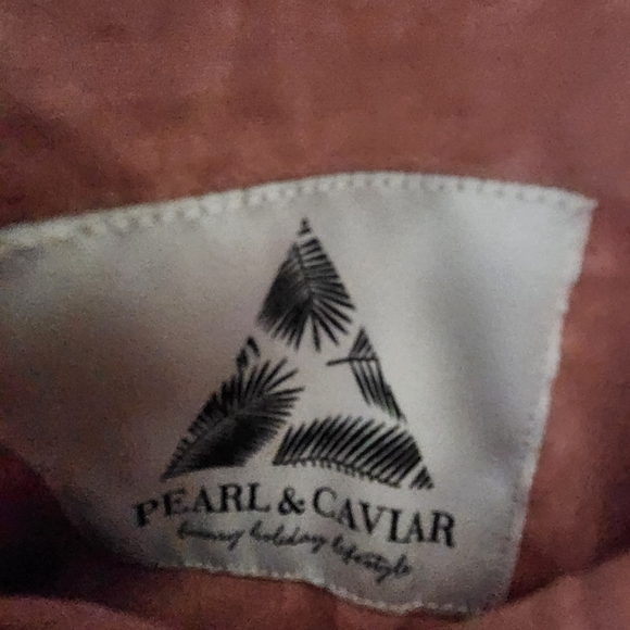 Woven Pink Clutch/ Bag by Pearl and Caviar. - Picture 3 of 4